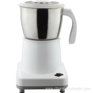 Electric coffee grinder with base